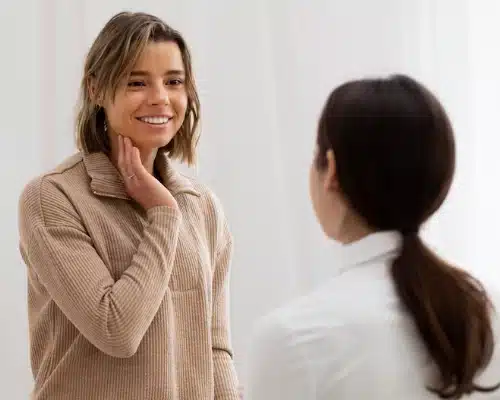 woman at doctor's appointment -